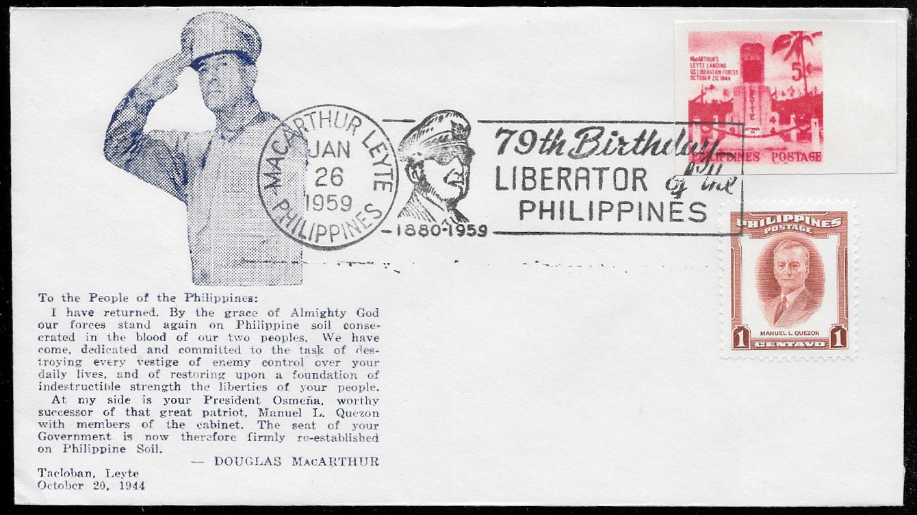 Philippines 1959 Cachet 